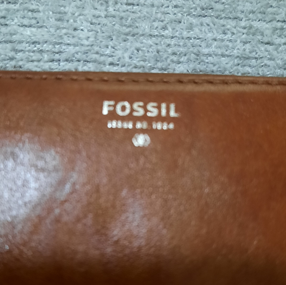 Fossil wallet. Brown - Picture 3 of 7